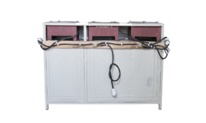 Three-Burner Electric Stove with Cabinet
